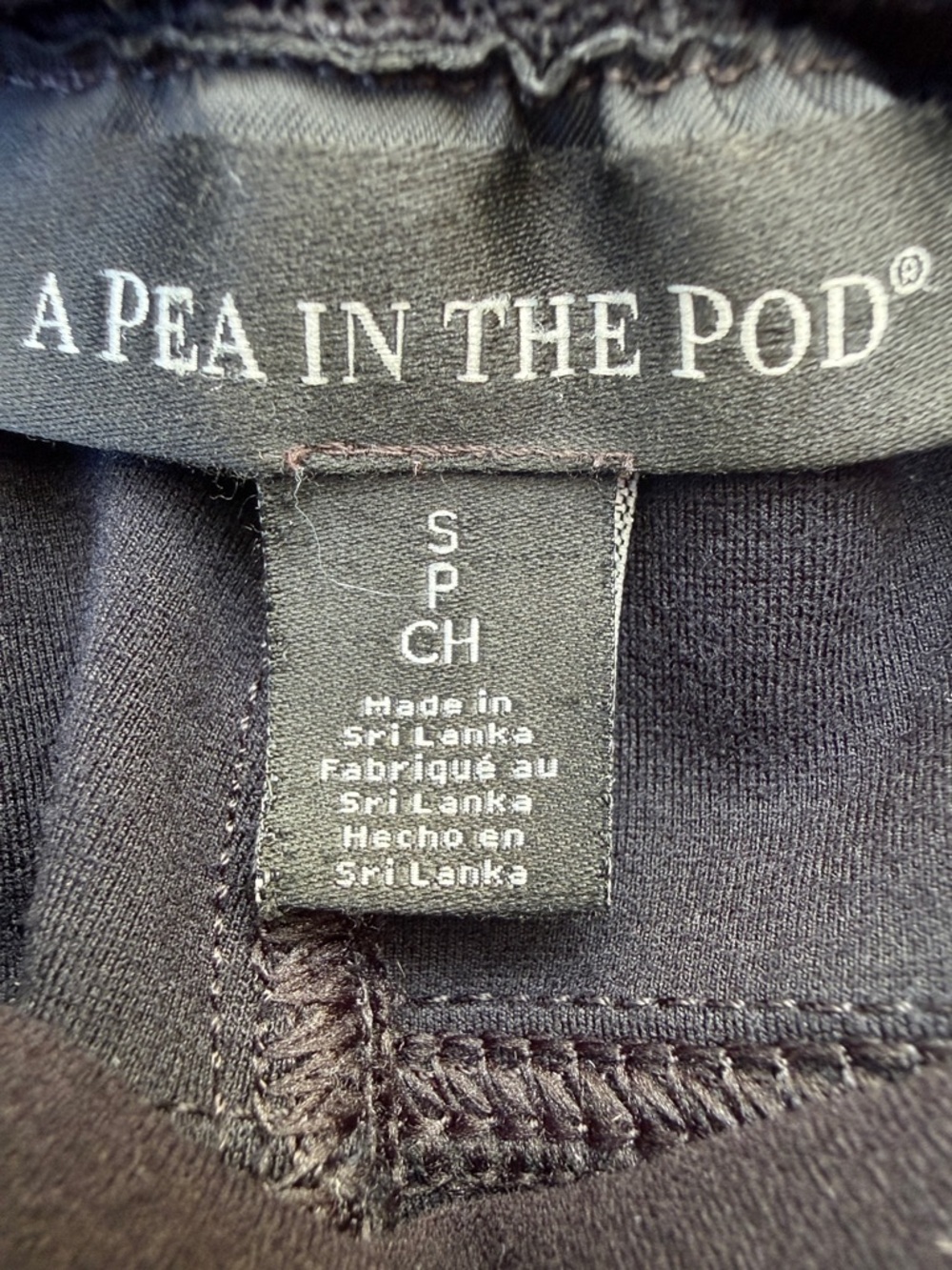 Pea in the Pod Maternity Pants – Size Small – Black Stretch Work/Casual - Picture 3 of 6